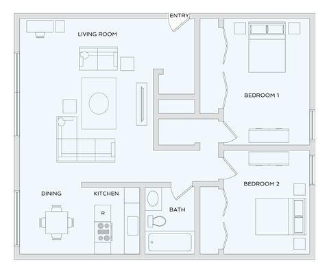 Forest View Apartments | St. Louis | Floor Plans
